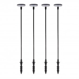 Solar tuinlamp Sunflower buitenverlichting zwart