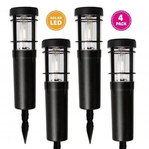 Solar tuinlamp Faro buitenverlichting zwart