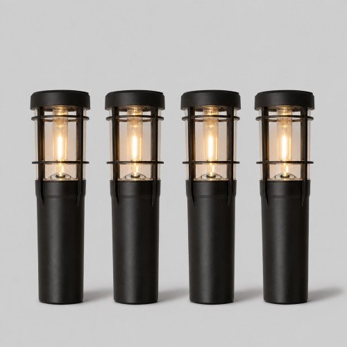Solar tuinlamp Faro buitenverlichting zwart