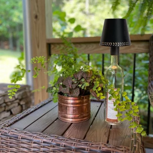 Binnen/buiten lamp - Vino Tafellamp Zwart