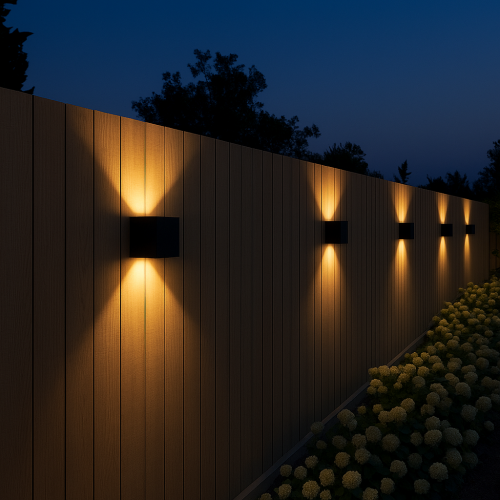 Reach up- en downlighter wandlamp voor binnen en buiten met modern design van aluminium in zwart kleur