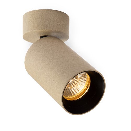 Richtbare opbouwspot Mila 1 rond champagne