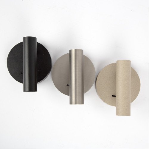 Champagne wandspot richtbaar aluminium USB