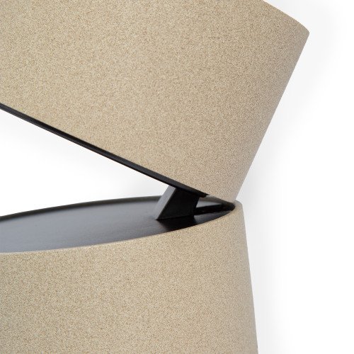 Ronde luxe compacte pladondspot champagnekleurig