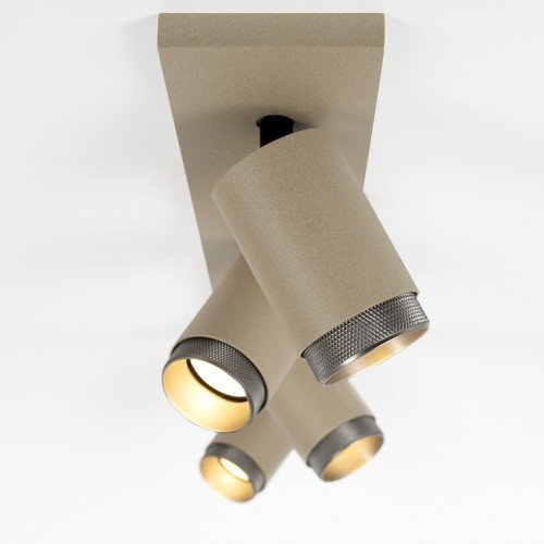 Plafondspot Scott binnenverlichting gun metal aluminium modern