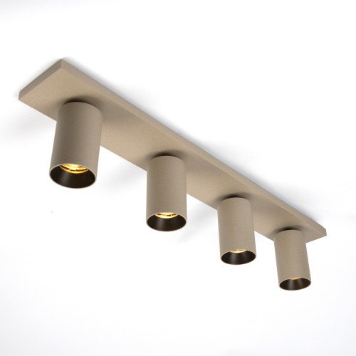 Binnenverlichting Mila 4 opbouwspot champagne modern