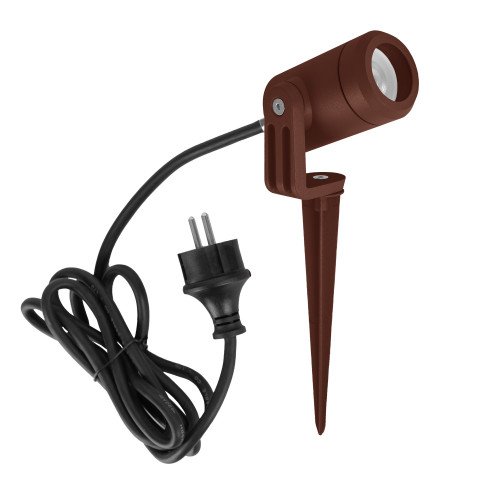 Corten kleurige compacte grondspot LED-Spike GU10 PAR11