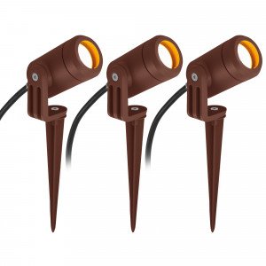 Corten kleurige compacte grondspot LED-Spike GU10 PAR11