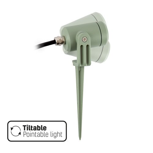 Groene compacte grondspot LED-Spike GU10 PAR11