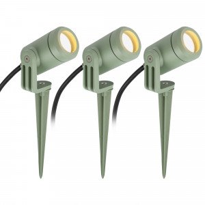 Zwarte compacte grondspot LED-Spike GU10 PAR11