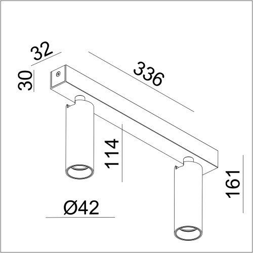 Binnenverlichting zwarte inbouwspot Aluminium