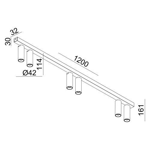 Binnenverlichting wit inbouwspot Aluminium