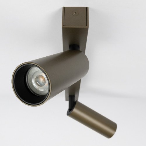 Binnenverlichting brons inbouwspot Aluminium