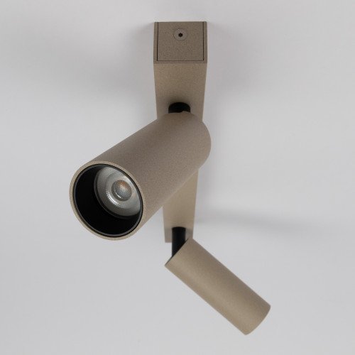 Binnenverlichting champagne inbouwspot Aluminium