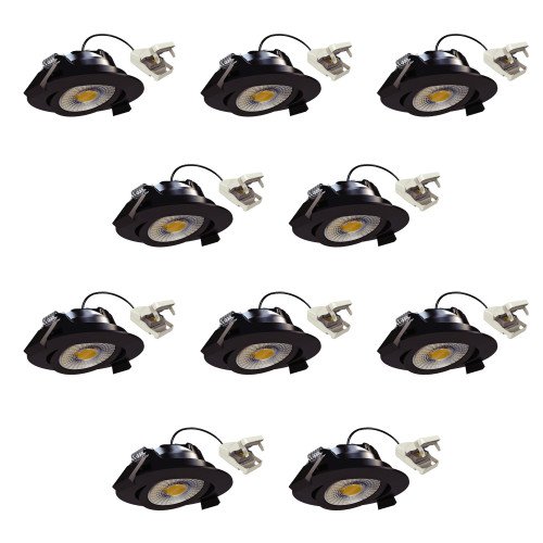 Ronde inbouwspot plafond wit dimbaar 82cm