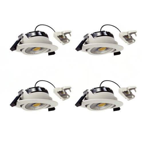 Ronde inbouwspot plafond wit dimbaar 82cm