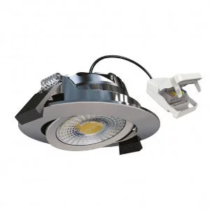 Ronde inbouwspot plafond Brushed dimbaar 82cm