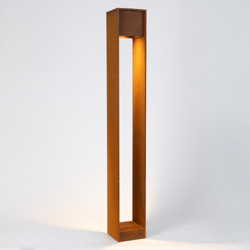 Tuinlamp 90cm cortenstaal vierkant modern GU10