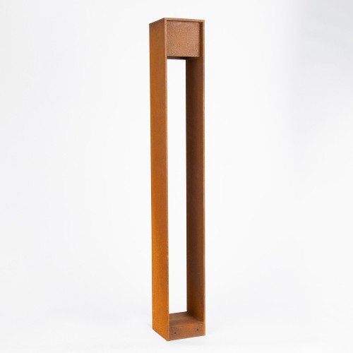 Tuinlamp 90cm cortenstaal vierkant modern GU10