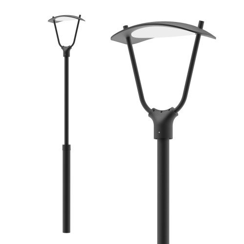Buitenlamp Bern Lantaarn zwart aluminium modern
