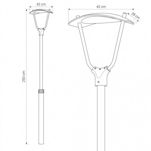 Buitenlamp Bern Lantaarn zwart aluminium modern