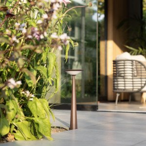 Buitenlamp Elin tuinlamp corten aluminium modern