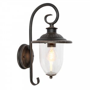 Buitenlamp Elzas roestkleurig bruin E27 muurlamp Buitenlamp Elzas roestkleurig bruin E27 muurlamp