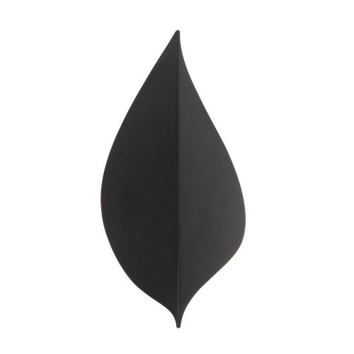 Buitenlamp Leaf muurlamp zwart aluminium modern