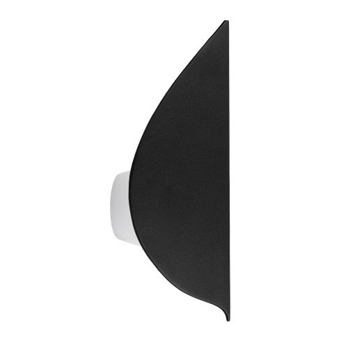 Buitenlamp Leaf muurlamp zwart aluminium modern