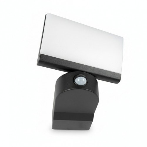 Buitenlamp Ceva muurlamp met sensor zwart aluminium