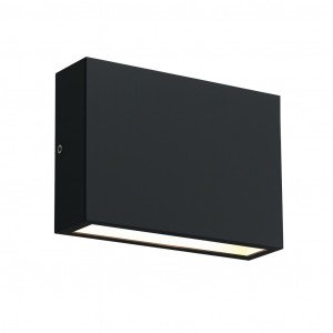 buitenlamp Nelson Up & Down muurlamp zwart aluminium modern