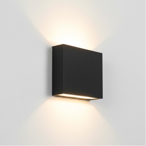 buitenlamp Nelson Up & Down muurlamp zwart aluminium modern
