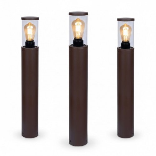 Buitenlamp Brunswick tuinlamp zwart aluminium