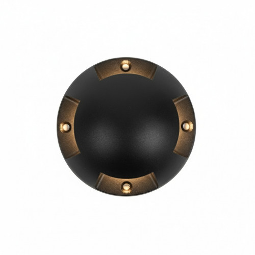 Buitenlamp Star grondspot zwart aluminium modern