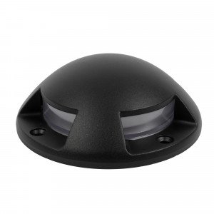 Buitenlamp Star grondspot zwart aluminium modern