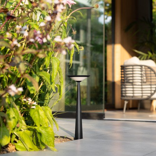 Buitenlamp Elin tuinlamp zwart aluminium modern