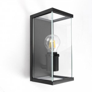 Buitenlamp Toledo muurlamp aluminium zwarte strak