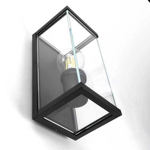 Buitenlamp Toledo muurlamp aluminium zwarte strak