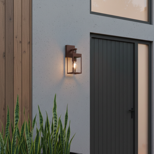 Buitenverlichting Cartagena muurlamp corten aluminium