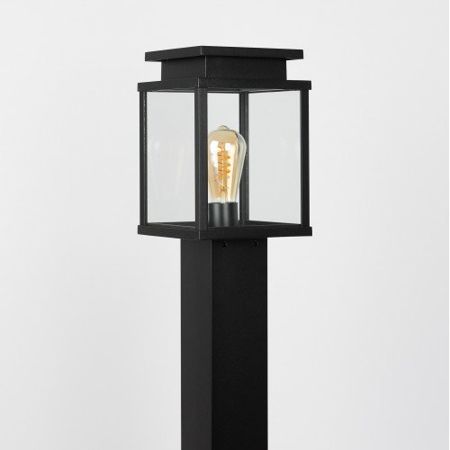 Buitenlamp Leicester tuinlamp zwart aluminium 100cm