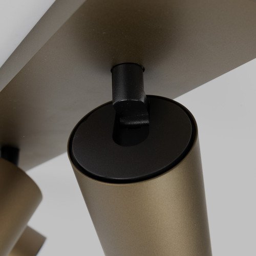 Binnenverlichting Mila opbouwspot brons modern