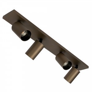 Binnenverlichting Mila 4 opbouwspot brons modern