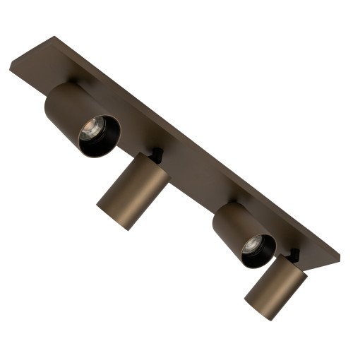 Binnenverlichting Mila 4 opbouwspot brons modern