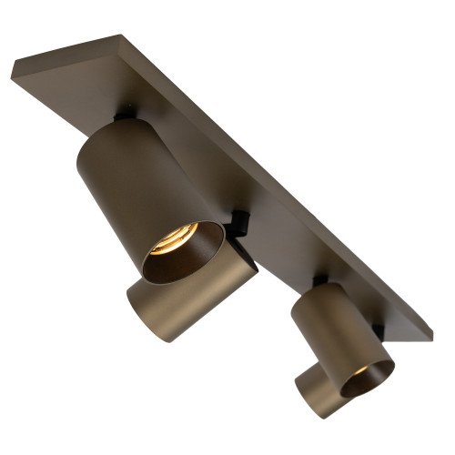 Binnenverlichting Mila 4 opbouwspot brons modern