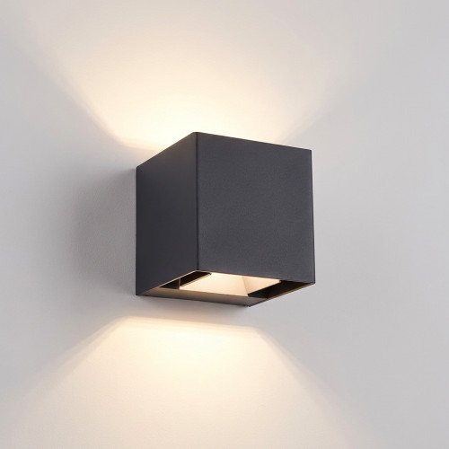 Buitenlamp Brian muurlamp zwart LED modern