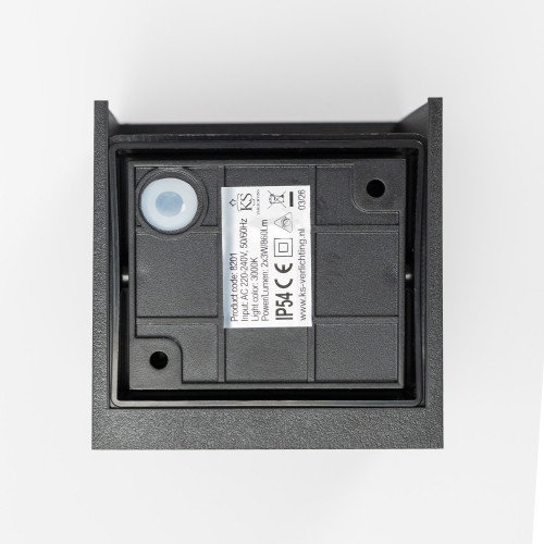 Buitenlamp Brian muurlamp zwart LED modern