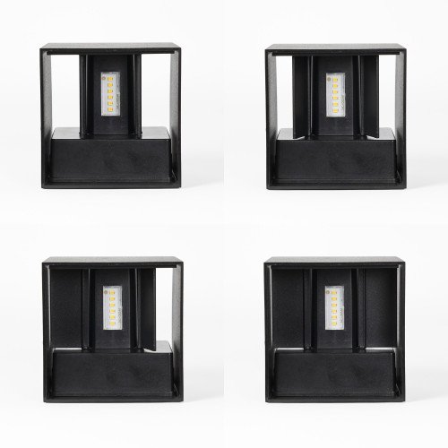 Buitenlamp Brian muurlamp zwart LED modern