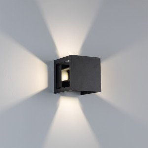 Buitenlamp Tyler up en down muurlamp zwart 
