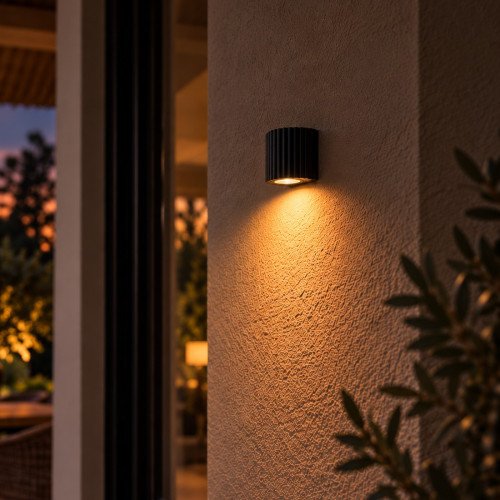 Buitenlamp Oscar muurlamp zwart GU10 Modern