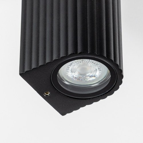 Buitenlamp Oscar ip en down muurlamp zwart GU10 Modern